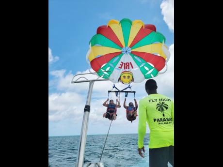 Parasailing with friends in Negril was truly memorable. 