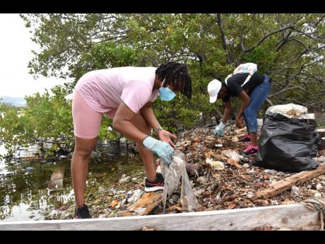 There were less plastic products found during this year’s beach cleanup.