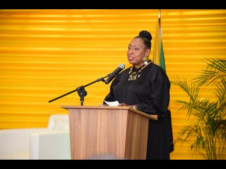 Olivia ‘Babsy’ Grange announced that the Jamaica 60 Festival Song Competition was back on at the opening ceremony of the Jamaica 60 Diaspora Conference at the Ministry of Foreign Affairs and Foreign Trade building in downtown Kingston on Tuesday. 