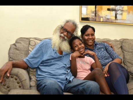 James Jones with granddaughter Jenna Gardener and daughter Sofia Jones Gardener.