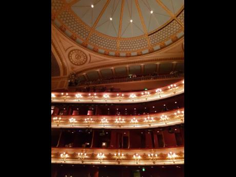 
Inside the Covent Garden Opera house.