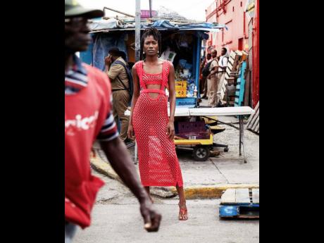 The Diotima resort 2023 collection lookbook was shot at various locations in Jamaica such as Coronation Market in downtown Kingston.