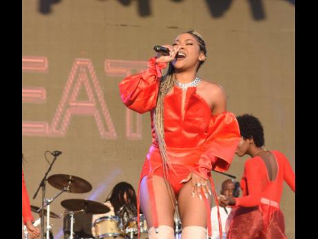 Singer Kalyra brought the heat with her Jamaica Rum Festival performance.