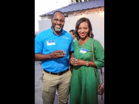 Gareth Hamm, CEO, Bulwark Insurance Agency, shares lens time with Anika Jengelley, PSOJ member relations manager.