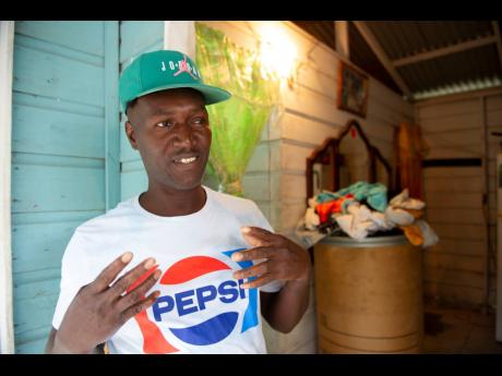 David Bowen is one of several entrepreneurs in Grants Pen, St Thomas, who are lamenting the plunge in business. 