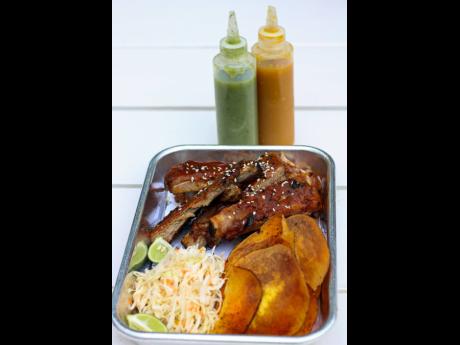 Tender, flavourful with a touch of sweet, the Hoisin BBQ ribs with slaw and sweet potato chips are an option for pork lovers who may not like tacos but want a taste of Mexican street food.