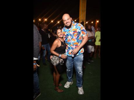  It was all smiles as Andrew Bellamy and his actuary wife Corrinne partied in Port Royal.