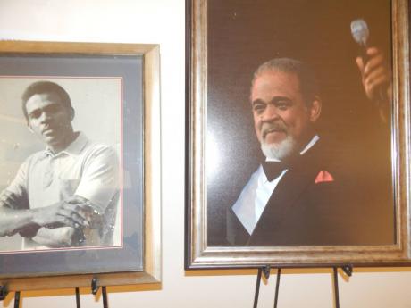  Two photographs of Cecil Cooper were on display at The Olympia Gallery during the launch.
