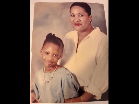 Jennifer Nunes with adopted daughter, Joline Nunes in their younger days.