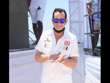 Naturally CEO of DownSound Entertainment Joe Bogdanovich was wearing white and in the party mix.