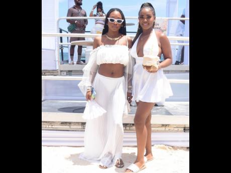 Kevanna Ricketts (left) and Lasana Lewis clearly know how to do white right. 