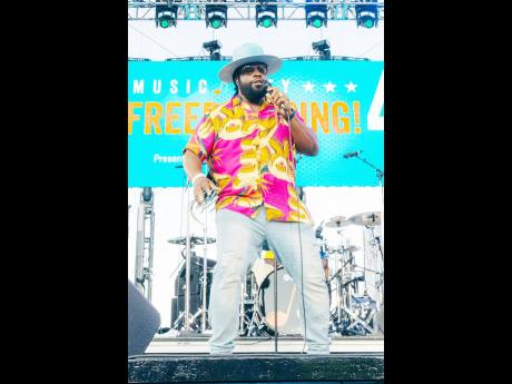 Gramps Morgan performs at the ‘Let Freedom Sing!’ concert in Nashville, Tennessee on July 4.