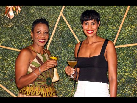With Appleton Estate cocktails in hand and smiles on faces were Business Consultant Rochelle Cameron and PR chick Naomi Garrick.