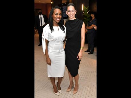 Shanique Palmer (left), principal of Bespoke Communications, and Anna Ward, executive director of C.B. Facey Foundation, were the definition of business chic.
