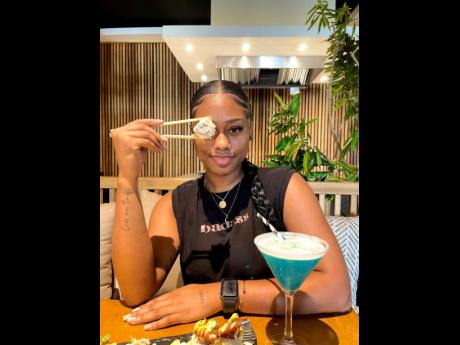 Chey Swaby, Oceano's brand marketing manager, sees eye-to-eye the Oceano sushi.  'SEES EYE....' What does that mean?