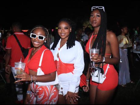 These lovely ladies put their own spin on the red and white dress code. 