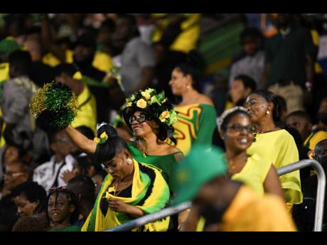 Decked in their colours, Jamaicans celebrate in style at the Grand Gala.