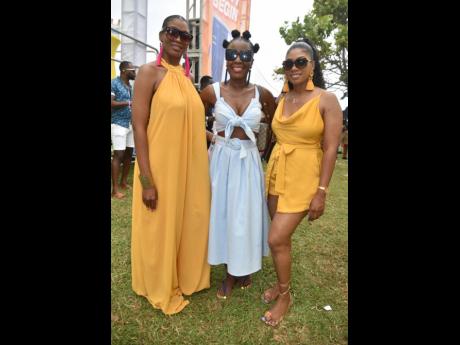 From left: Kerry-Ann Maylor, Marvette Watson, and Kedish Sukram emanated classic and effortless style. 
