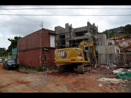 Construction has been halted on this $450-million housing development at Chancery Close in Chancery Hall, St Andrew. The order takes effect August 15.
