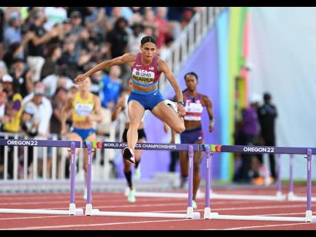 Sydney McLaughlin of the United States.
