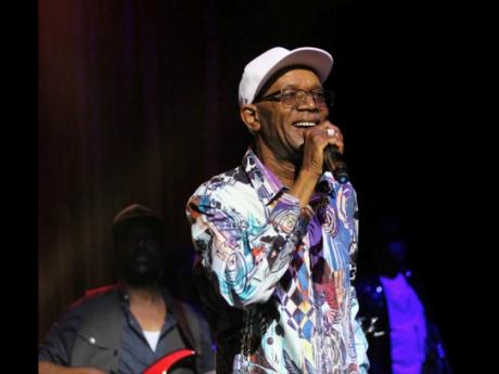 Beres Hammond in performance at Reggae Sumfest last month, shortly after which he left the island to start his Solid Love tour in the United States. 