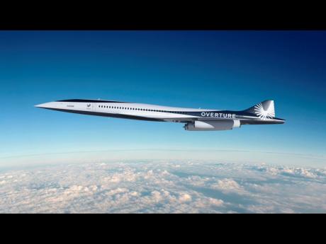 This undated image provided by Boom Supersonic shows the Boom Supersonic Overture Aircraft. 