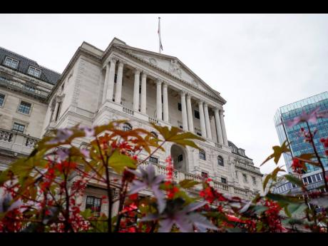 General view of the Bank of England, in the financial district known as The City, in London, on August 2, 2021. 