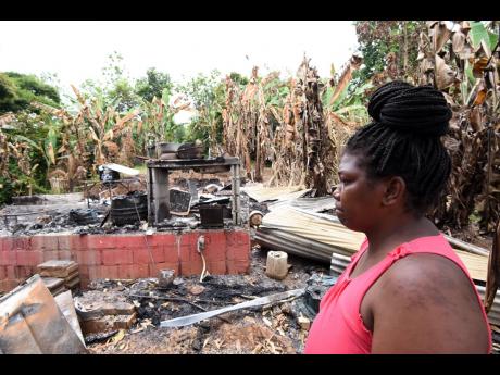 Fire victim Yvonne Thompson of Ragsville, Guy’s Hill, is seeking to bounce back from tragedy.