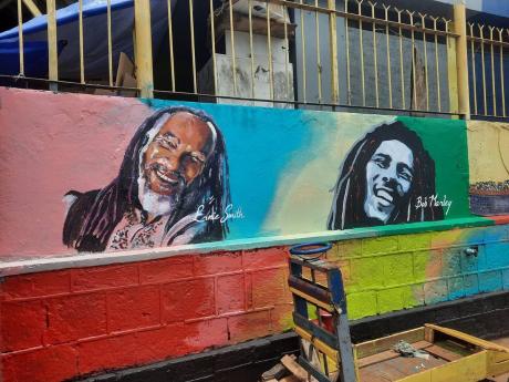 Ernie Smith and Bob Marley, two of St Ann’s musical icons. 