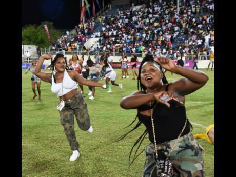
Spectators invade the field at Sabina Park after Harbour View defeated Dunbeholden 6-5 on penalties to claim the Jamaica Premier League title back in July.