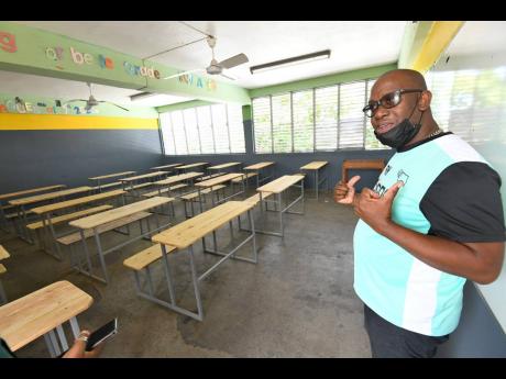 Marvin Johnson, principal of Tivoli Gardens High School in Kingston, says preparations are advanced for the resumption of school in two weeks.