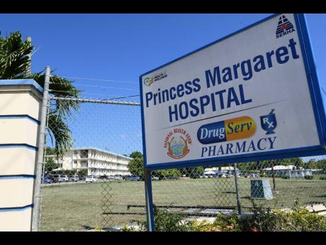 The entrance to the Princess Margaret Hospital.