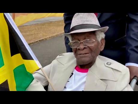 World War II veteran Albert Jarrett as a baton bearer for the recently held Commonwealth Games in Birmingham 