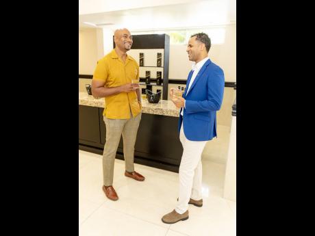 Dr Alfred Dawes, medical director of Carivia Medical and CEO of Windsor Wellness (left) and Ben Sinclair, junior brand manager of Johnnie Walker shared tips on men’s wellness over a glass of Johnnie Walker.