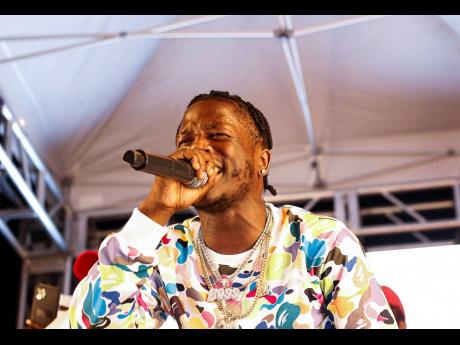Promising dancehall act Jahshii gets emotional during his performance of the hit single ‘Born Fighter’. 