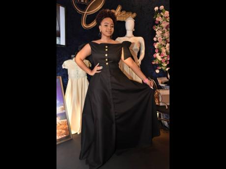 Regina Johnson is a vision of elegance in black at this year’s staging of Wedding Fest.  