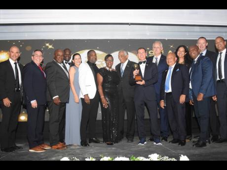 The Sandals team walked away with 14 awards, but nothing was more satisfying than the Outstanding Contribution to the Hospitality and Tourism Industry 2022 award. Here, Sandals Chairman Adam Stewart, shares the legacy award with his team.
