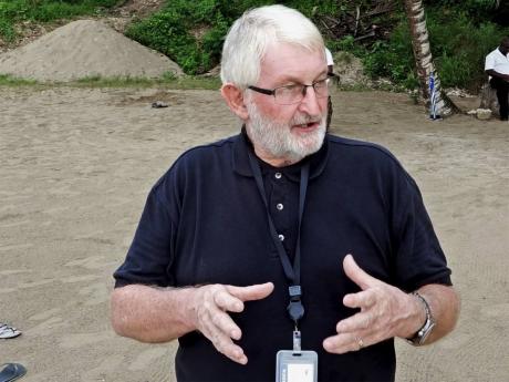 left: Melvyn Tennant is collaborating with Boston University on a project aimed at the survival of Hawksbill turtles in Jamaica. 