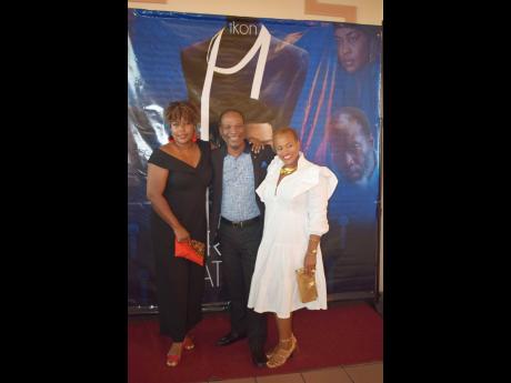 Actresses Sherando Ferril (left) and Jo-Ann Williams flank John Chambers, the actor who plays the role of the father in the short film.  