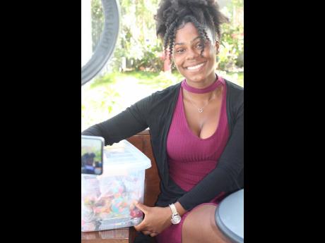 Edwards’ recent TikTok selling assorted sweets and snacks in Half-Way Tree and downtown Kingston went viral, much to her surprise. 