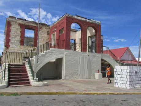 The ruins of the Morant Bay Courthouse in St Thomas.
