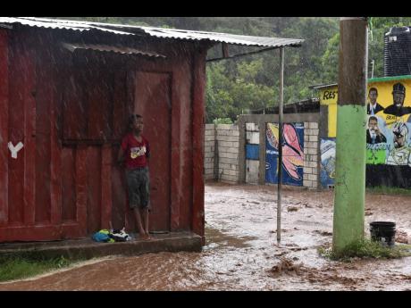 Heavy rains from Tropical Storm Ian caused minor flooding in sections of Nine Miles in Bull Bay, St Thomas, on Sunday.