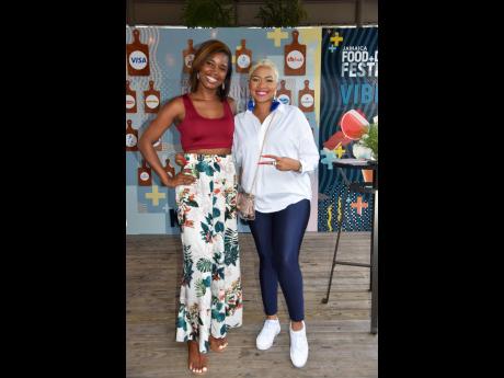 The event’s host and media personality, Debbie Bissoon (right), was joined by Kareen Clarke, from Skkan Media Entertainment, who is used to being on the other side of the camera, for a quick pic.