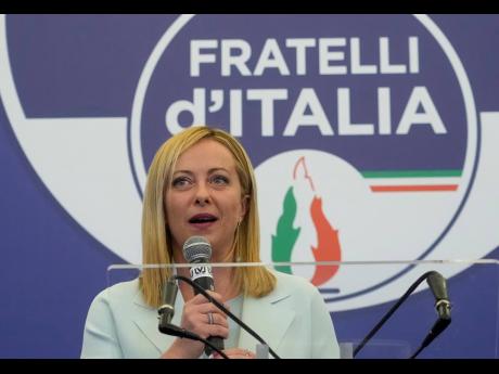 Far-right party Brothers of Italy’s leader Giorgia Meloni