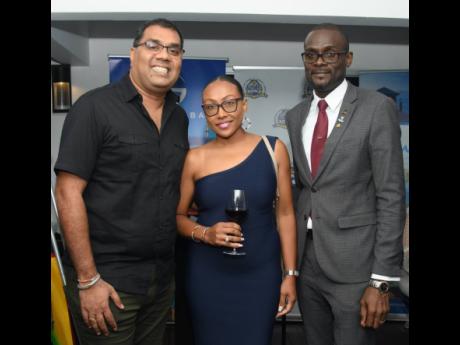 We caught up with (from left) Spice World and Bhavela Enterprise’s Bhaskar Reddy; Sharon Hislop-Holt, commercial and marketing manager, MBJ Airports Limited; and Oral Heaven, president, Montego Bay Chamber of Commerce and Industry, at the Mobay Expo coun