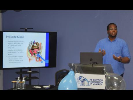Dr Lorenzo Crumbie explains what the prostate gland is and its functions during the SAJ’s ‘Lunch and Learn’ session on Thursday, September 29.