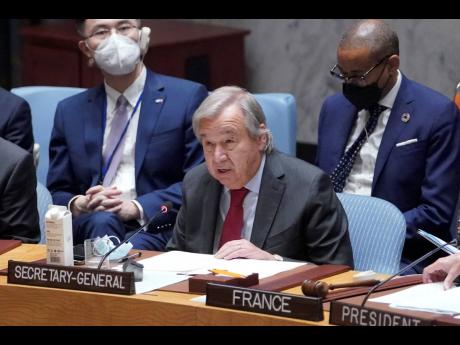 United Nations Secretary-General Antonio Guterres. 