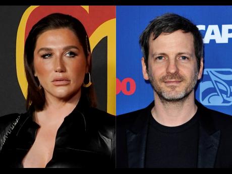 This combination image shows singer Kesha (left) and music producer Lukasz Gottwald, also know as Dr Luke.
