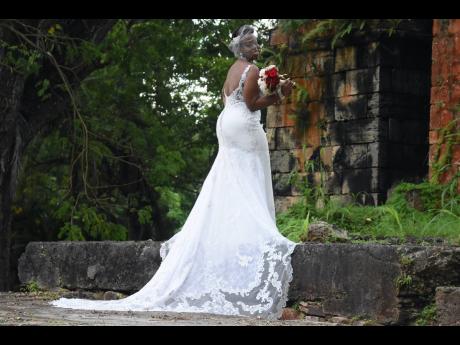  Dr Deon Wilks in her beautiful gown, courtesy of Allure Bridal Collection.