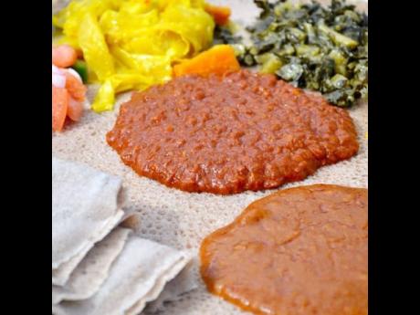 The Ethiopian dining experience is influenced by the term gursha. In Ethiopian culture, gursha means feeding one another, sharing the same plate and the same bread.